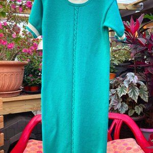 Vintage J. Christopher Knit Straight Sweater Dress, Size Small-Medium